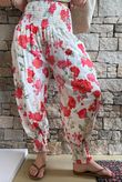 Daughter Of Ibiza Cabbage Rose Bloomer Pant Scarlet